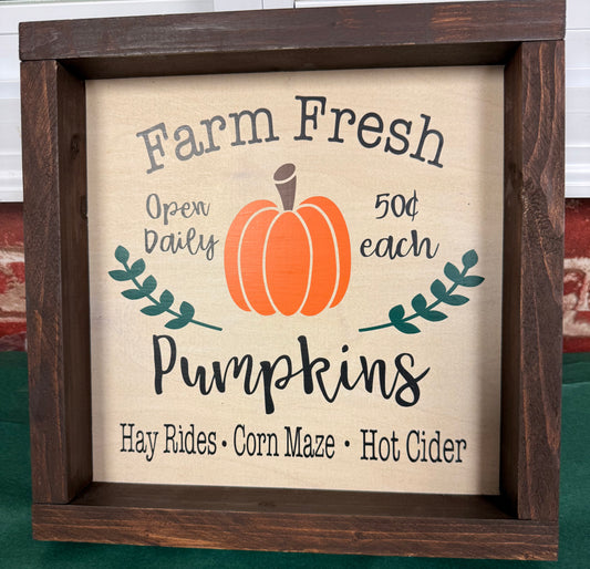 Farm fresh pumpkins