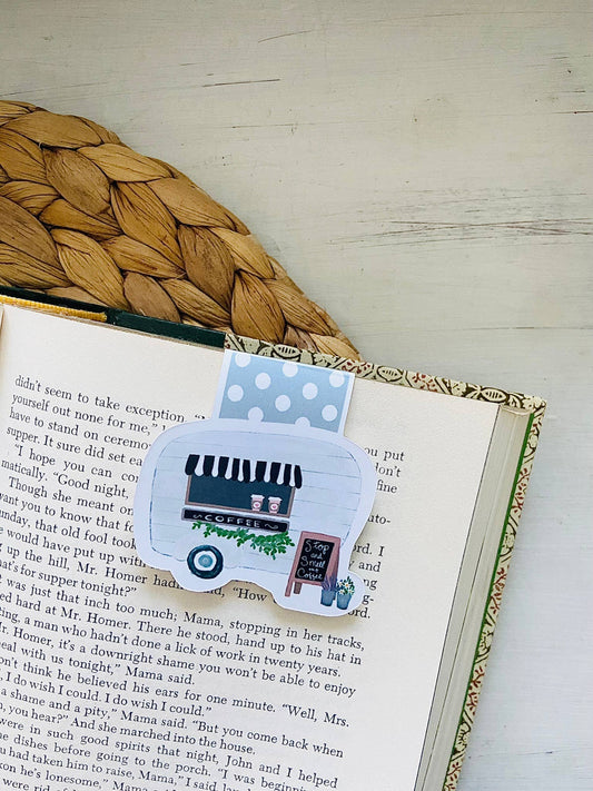 Makerie Day - Coffee Camper Magnetic Bookmark