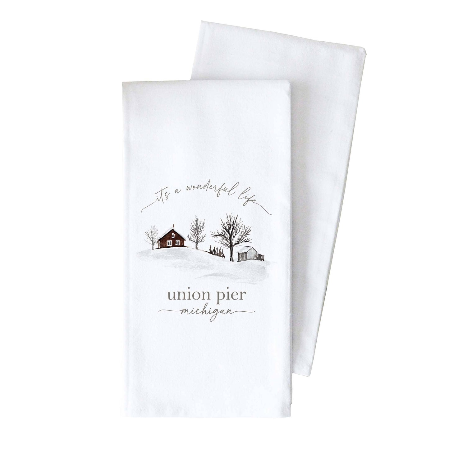 Porter Lane Home - Custom It’s a wonderful life Tea Towel