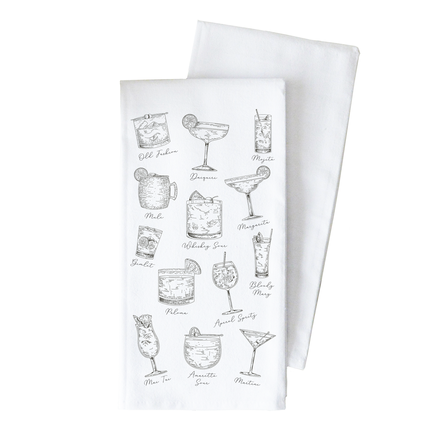Porter Lane Home - Cocktails Tea Towel