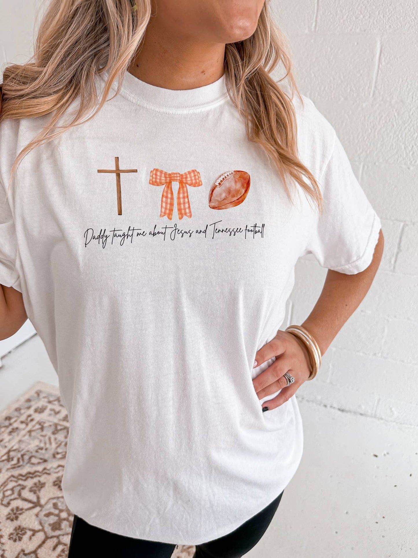 Wicker Road Boutique - Jesus and Tennessee Football Tee
