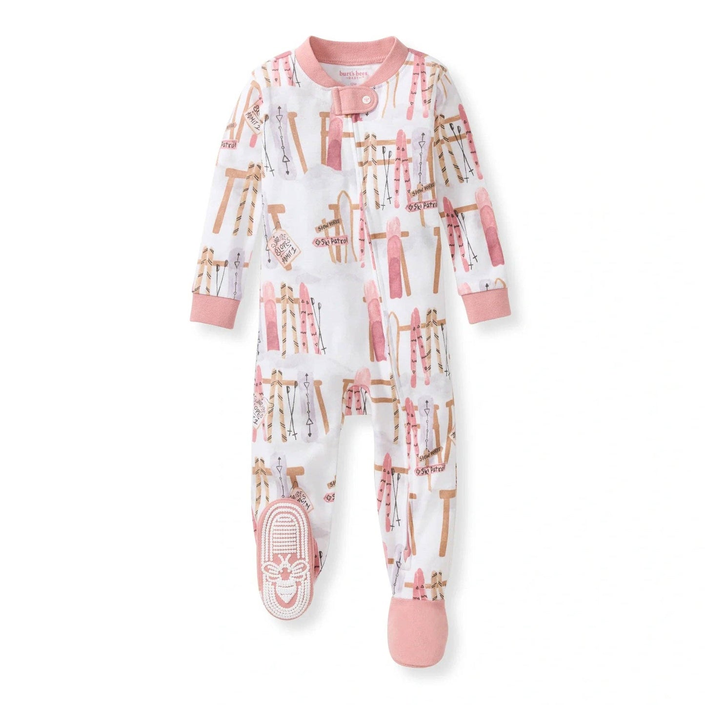 Burt's Bees Baby - Sunrise Slopers Organic Sleeper - Organic Rose