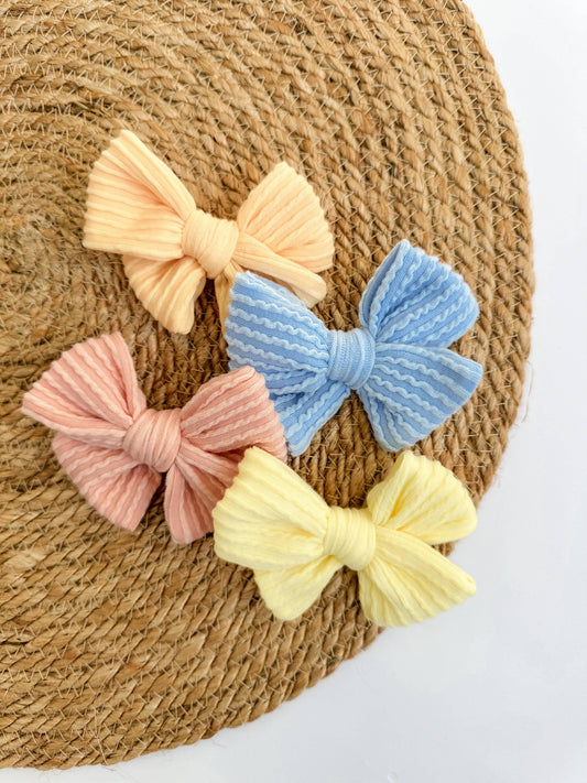 Boho + Babe - Baby Bow Headband - Pastel Willow