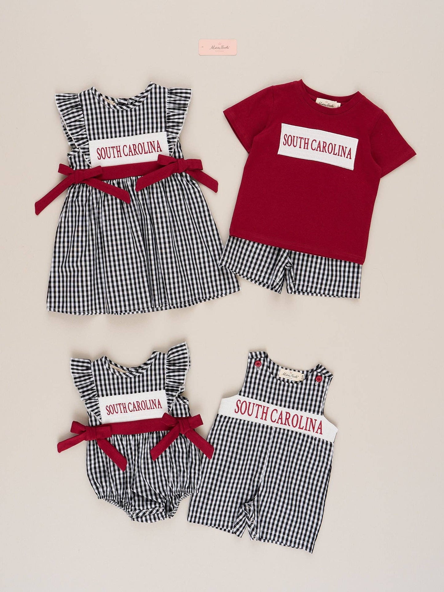 Marie Nicole Clothing - South Carolina Smocked Gingham Dress
