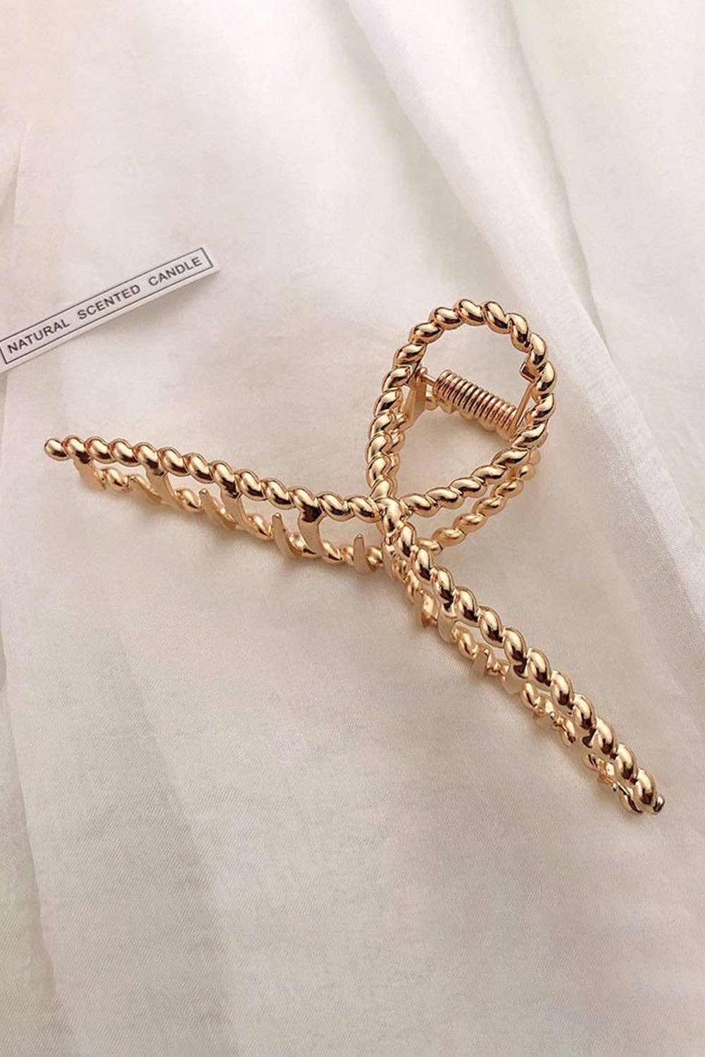 Lovesoft - Gold Twist Large Alloy Hair Clip
