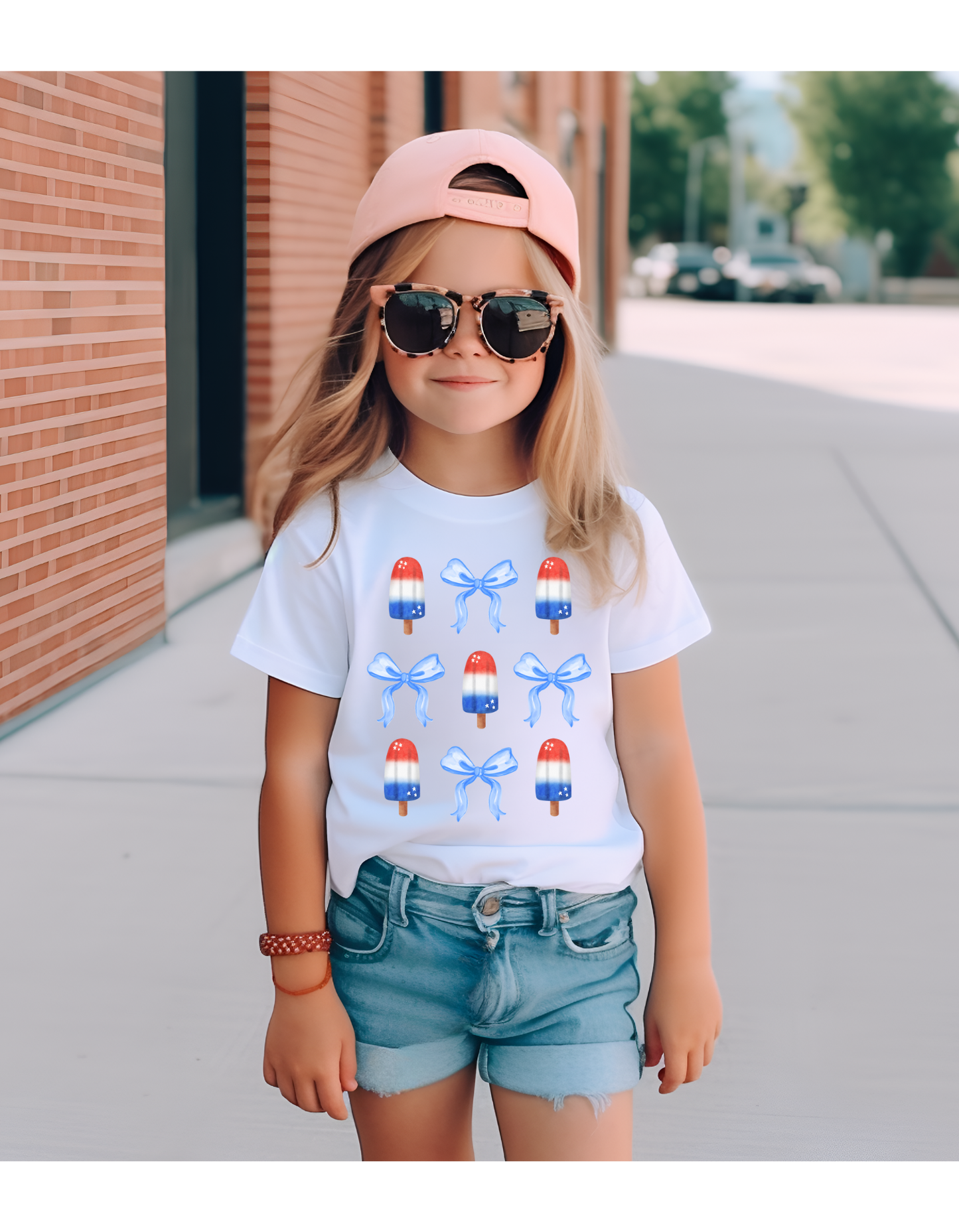 Tiny trendz teez - Coquette bows patriotic kids tee / 4th of july