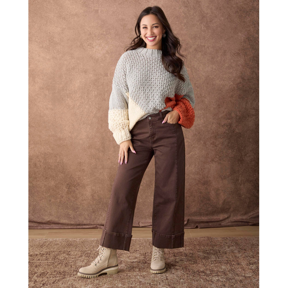 COCO + CARMEN - Avante Wide Ankle with Front Seam Pant-Fall
