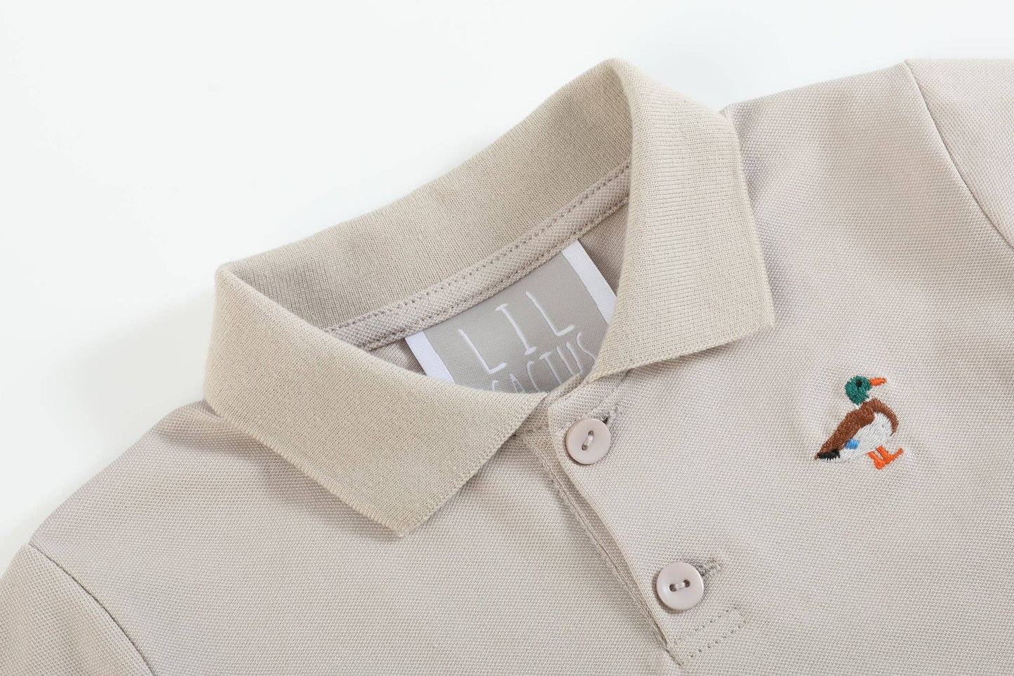 Lil Cactus - Light Brown Mallard Duck Golf Polo Shirt