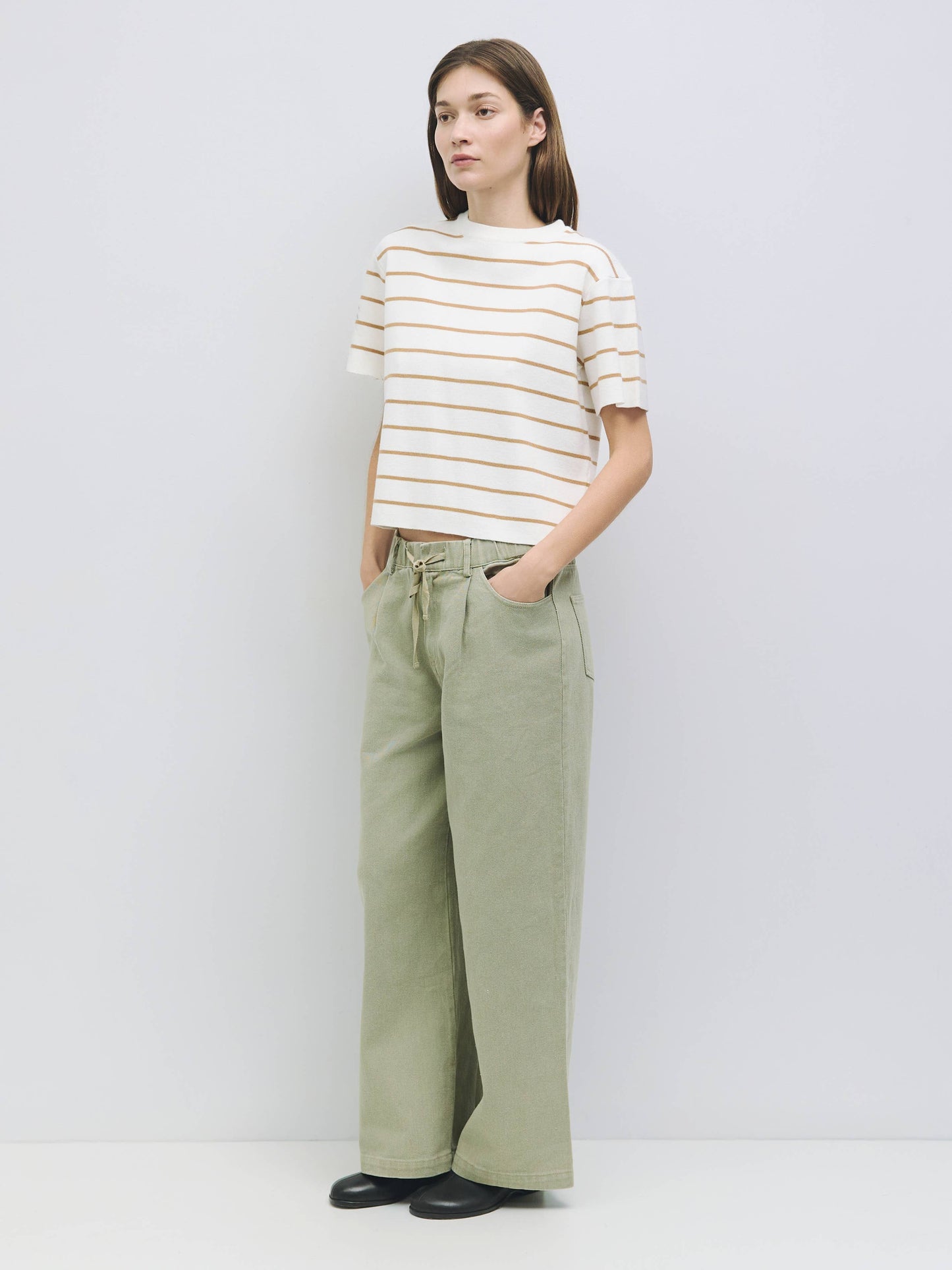 MOD REF - The Sade Top | Striped Boxy T-Shirt