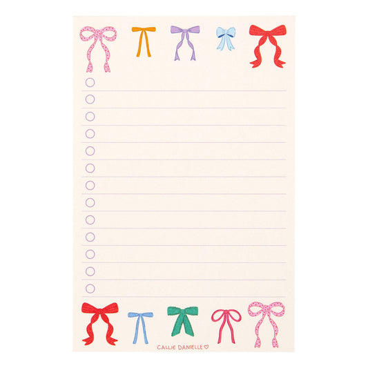 Callie Danielle - Coquette Bows To Do List Notepad