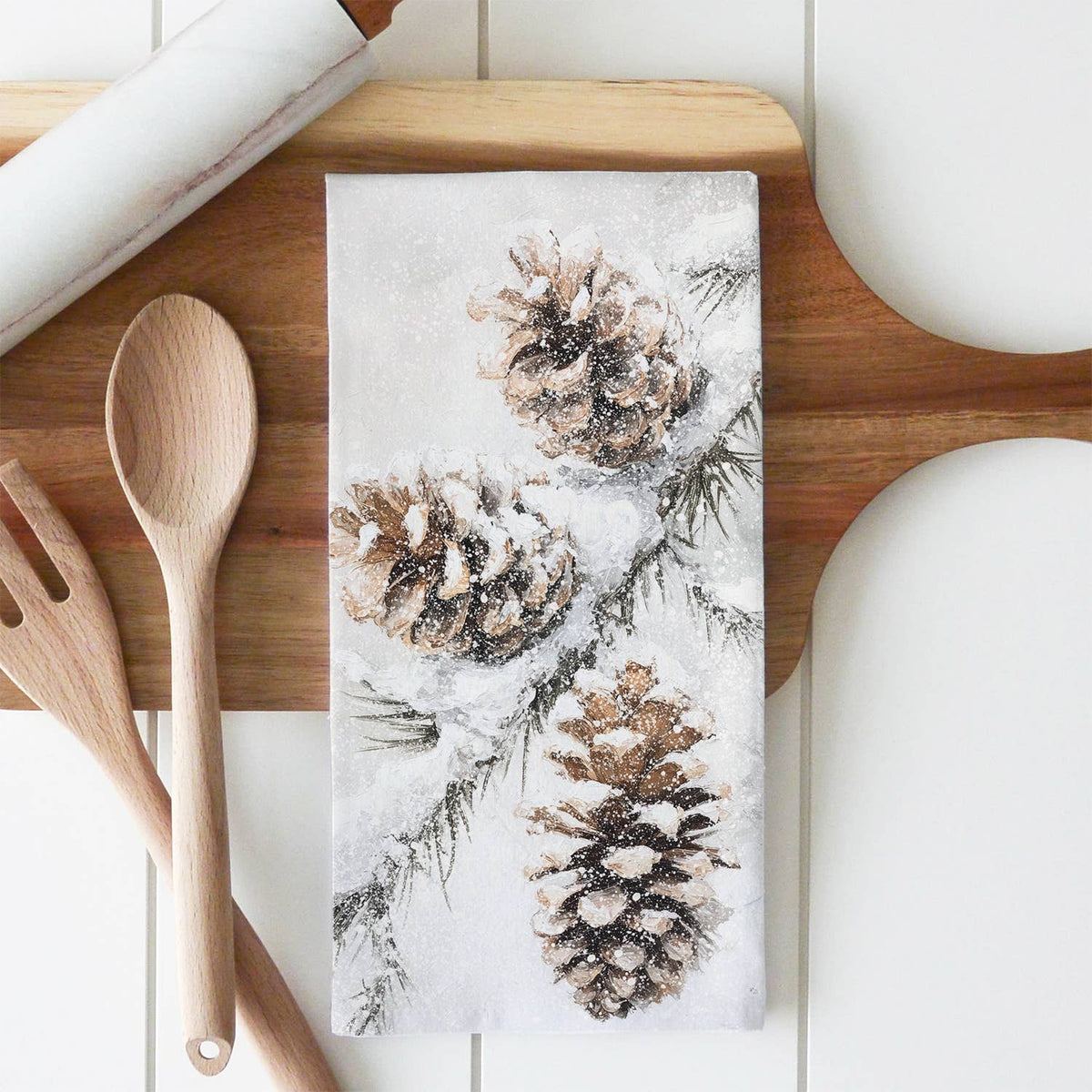 Porter Lane Home - Winter Pinecone Tea Towel