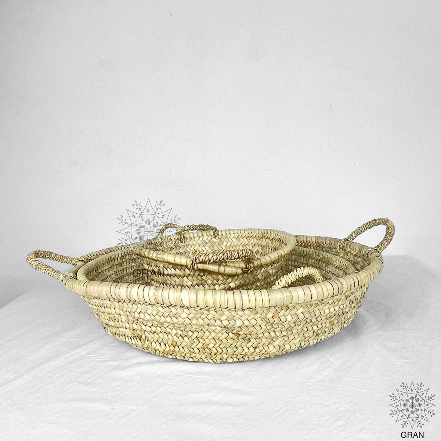 Gran Wholesale - Moroccan Straw Woven Plate, Handcrafted Wicker Plates