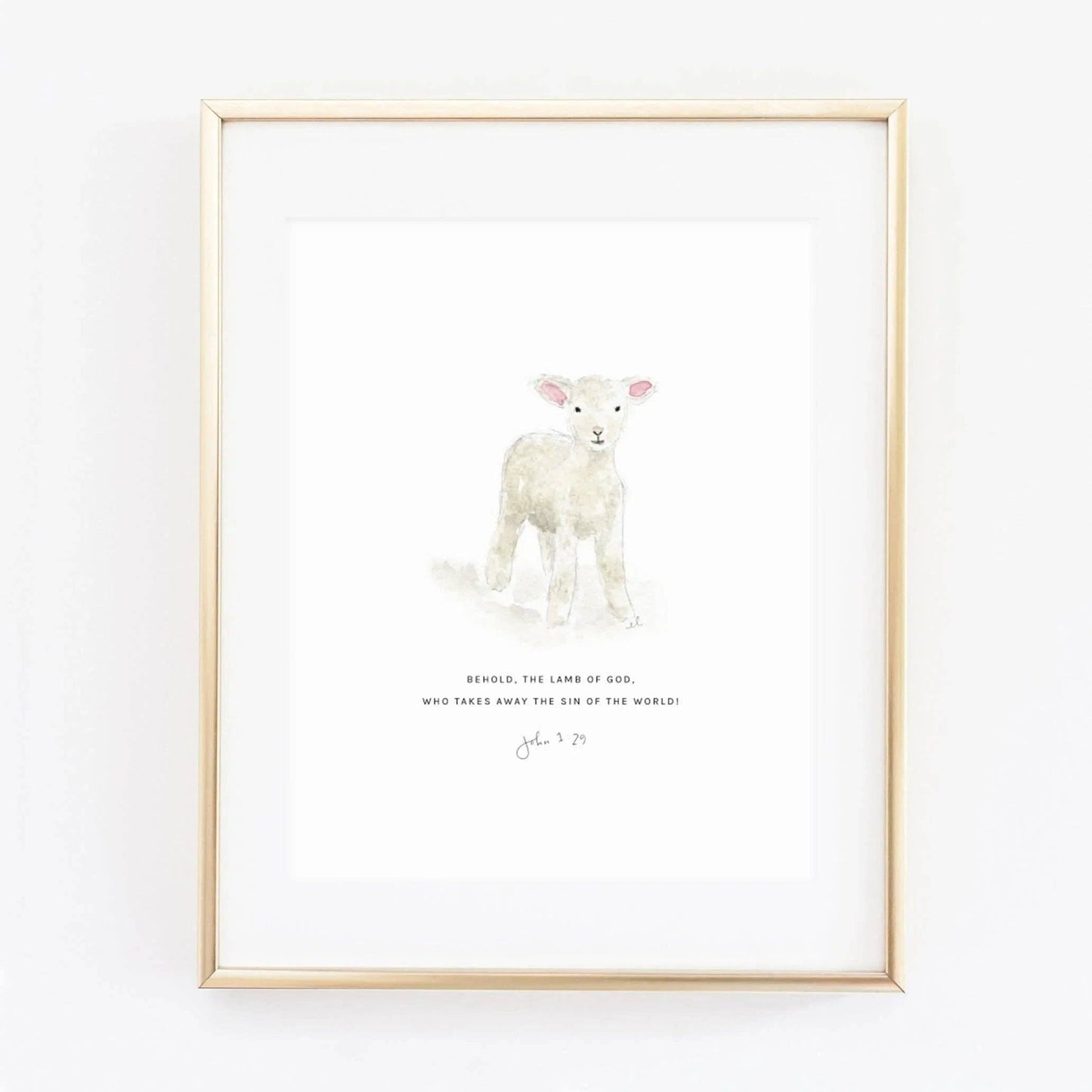 emily lex studio - John 1:29 lamb scripture print