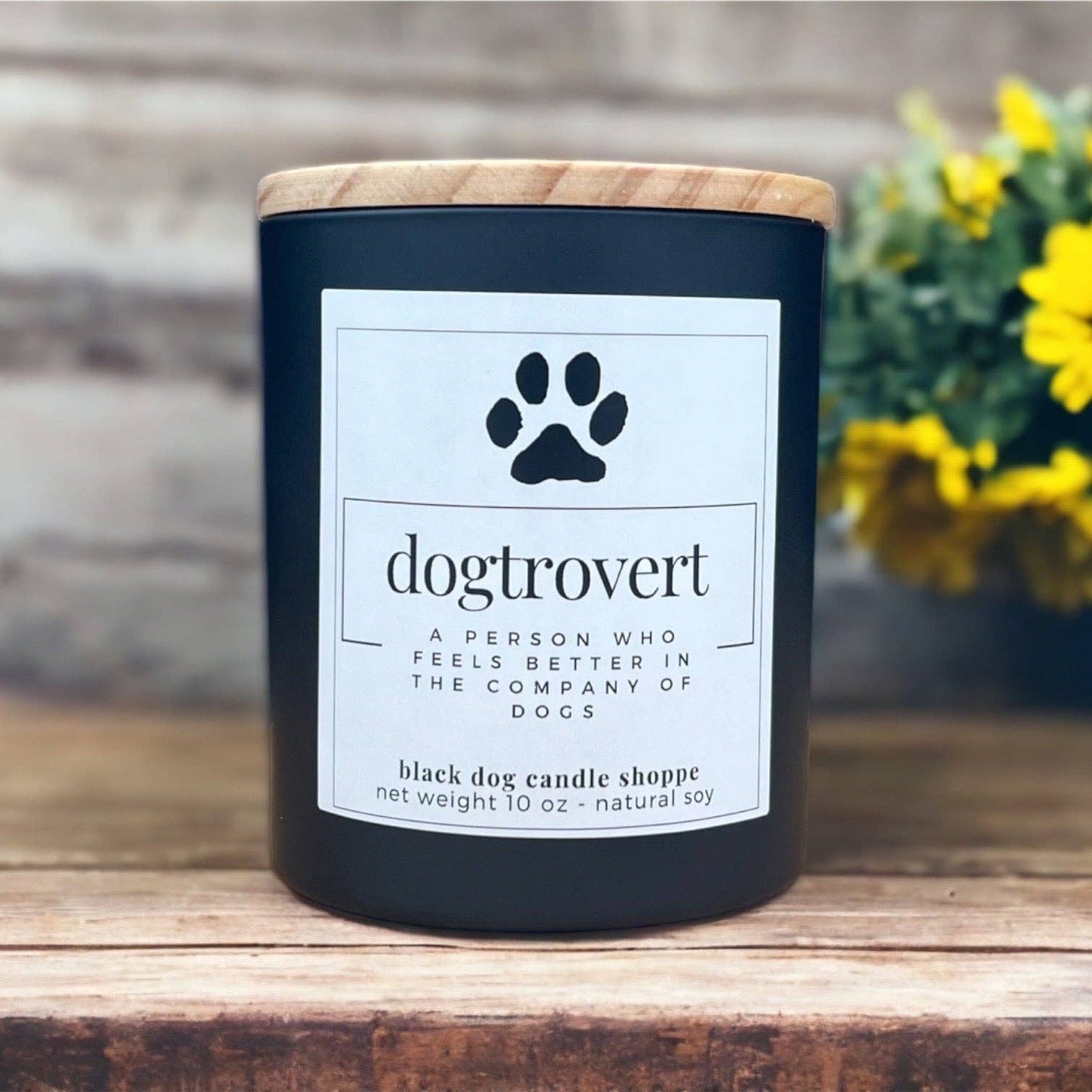 The Black Dog Candle Shoppe - Dogtrovert Dog Lover Candle