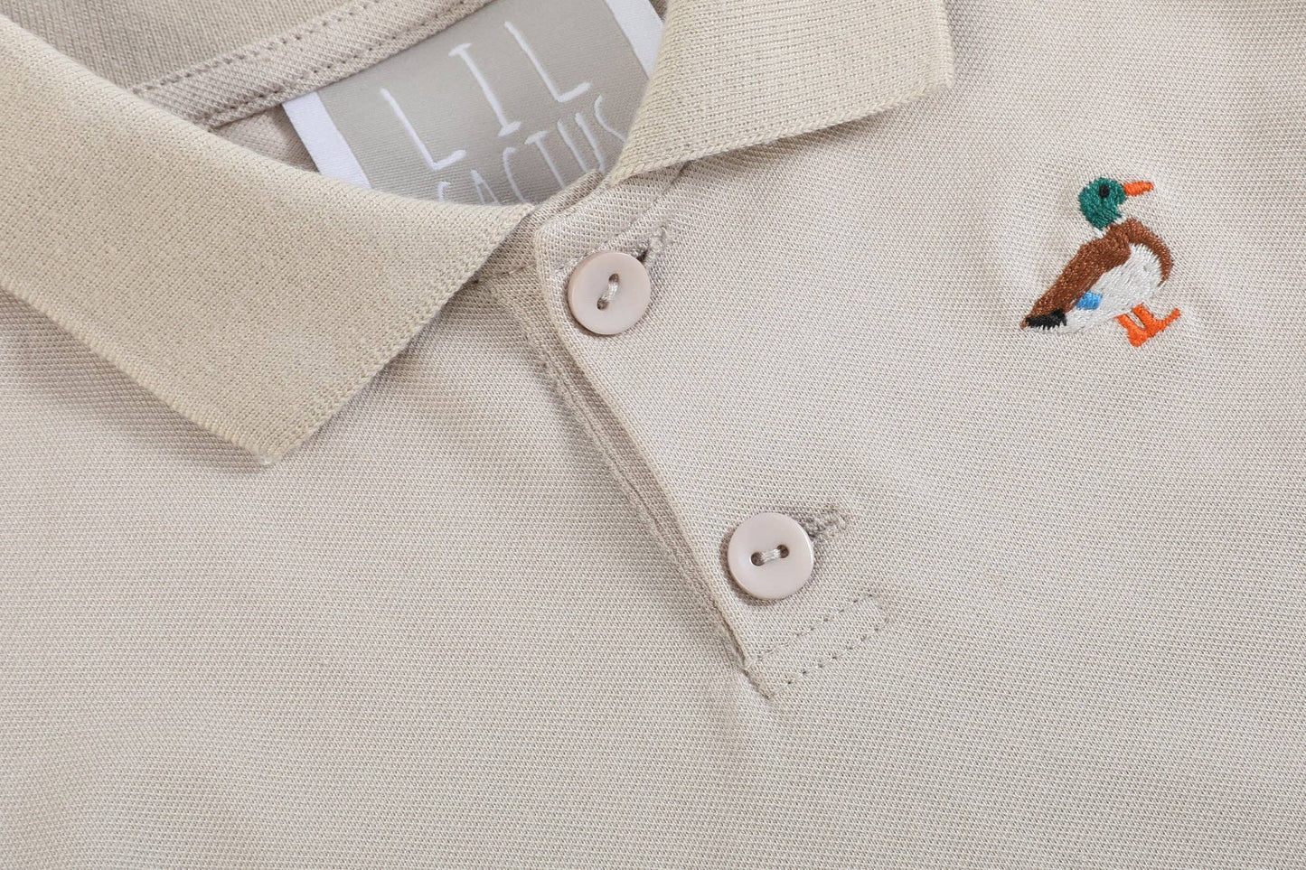 Lil Cactus - Light Brown Mallard Duck Golf Polo Shirt