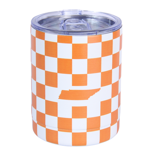 Barrel Down South - Orange and White Tennessee Tumbler