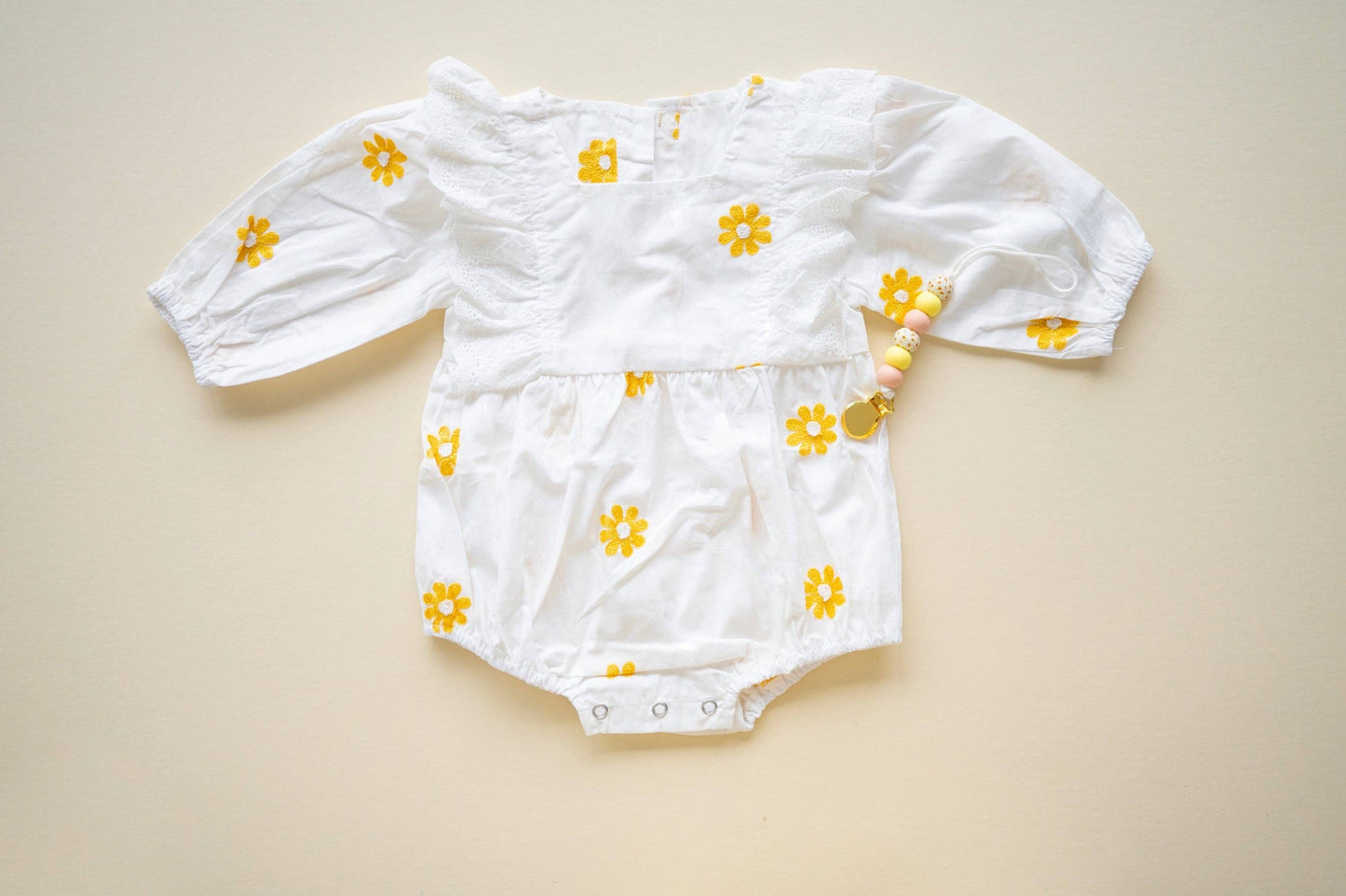 SOL Baby Clothing & Accessories - Yellow Daisy Romper Dress