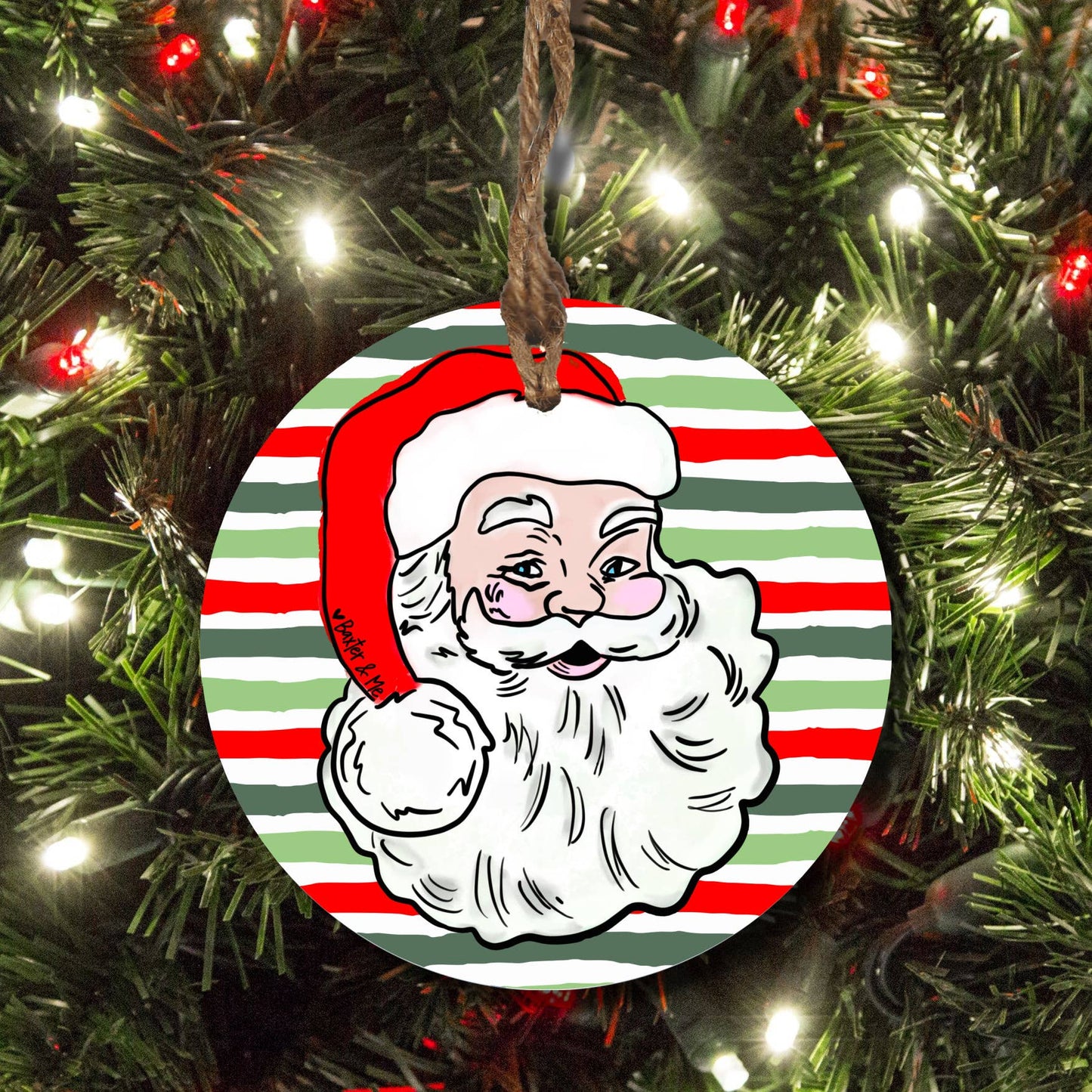 Baxter & Me - Vintage Santa Ornament