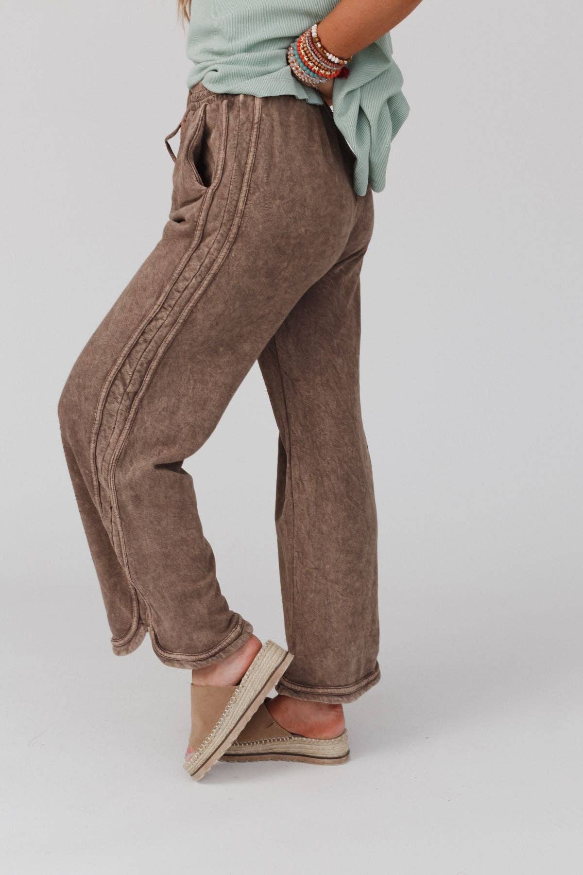 Three Bird Nest - So Comfy Wide Leg Full Pant - New Mocha