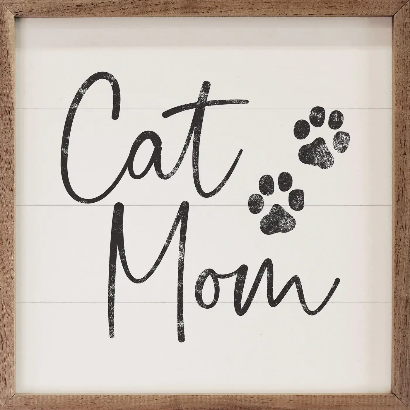 Kendrick Home - Cat Mom Paw Prints White