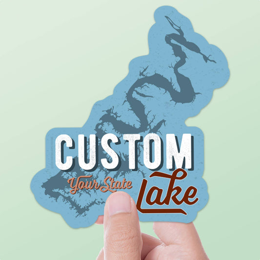 Sentinel Supply - Custom Lake Stickers - Request a Lake on Name Drop Decals