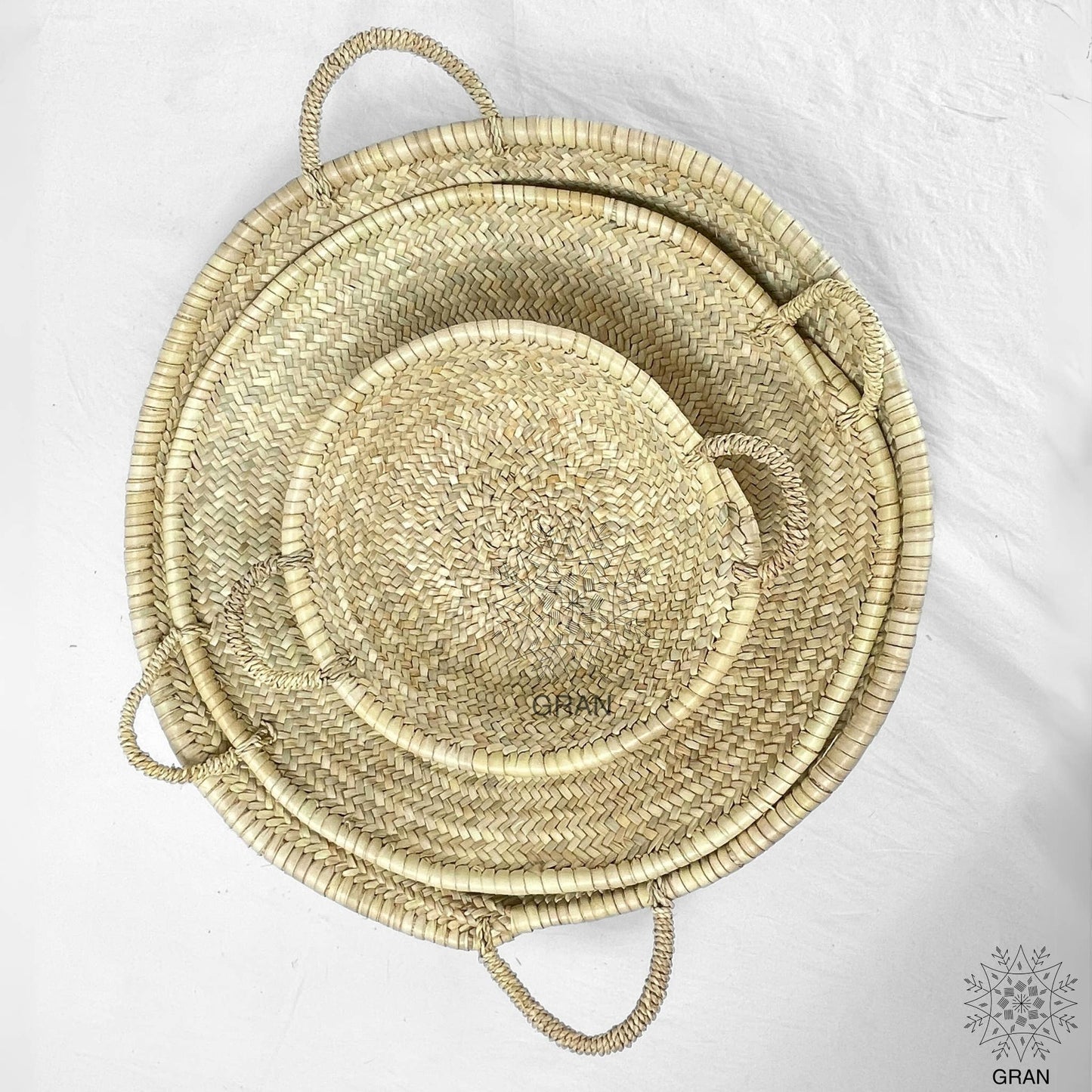 Gran Wholesale - Moroccan Straw Woven Plate, Handcrafted Wicker Plates