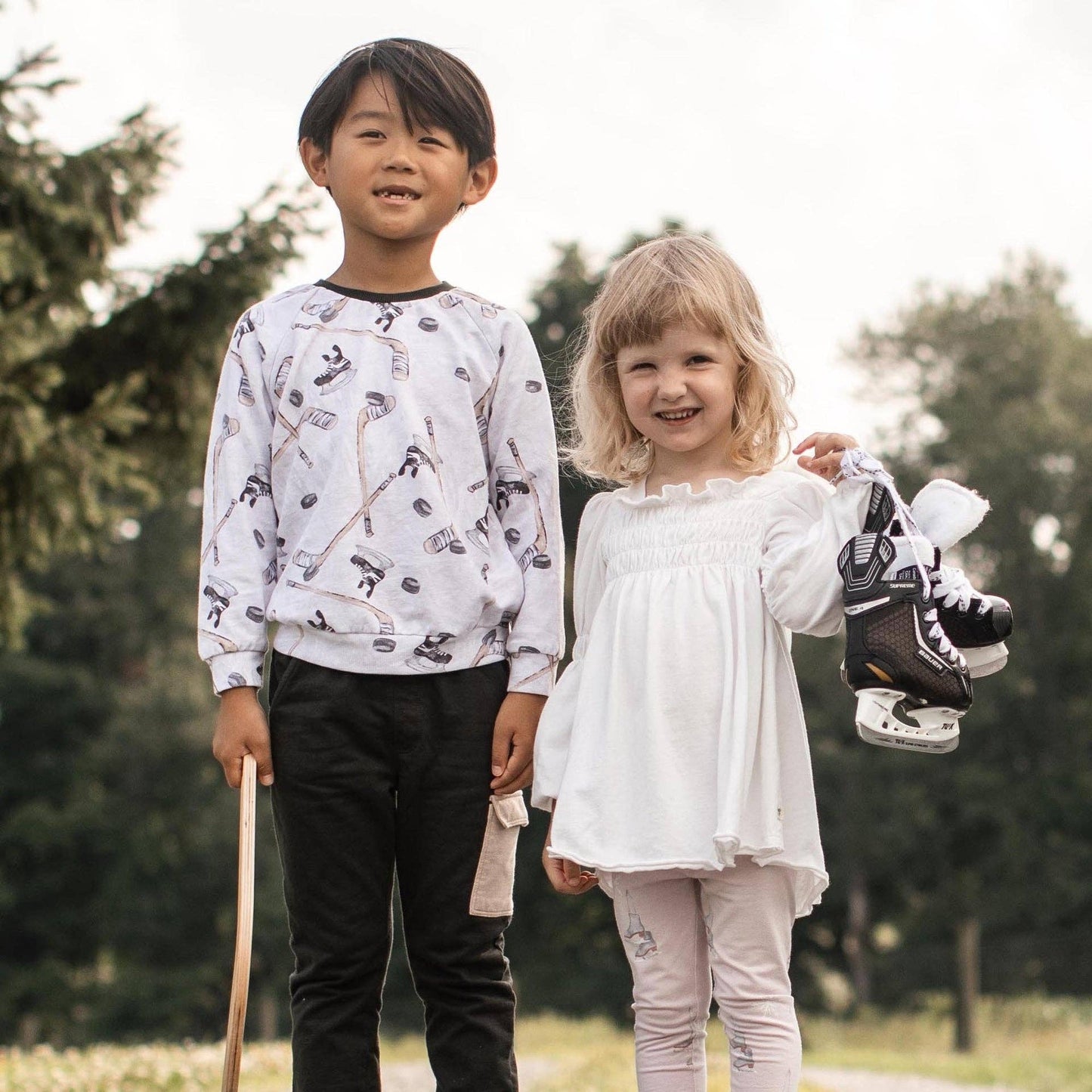 Burt's Bees Baby - Ice Skates Organic Tunic & Pants Set