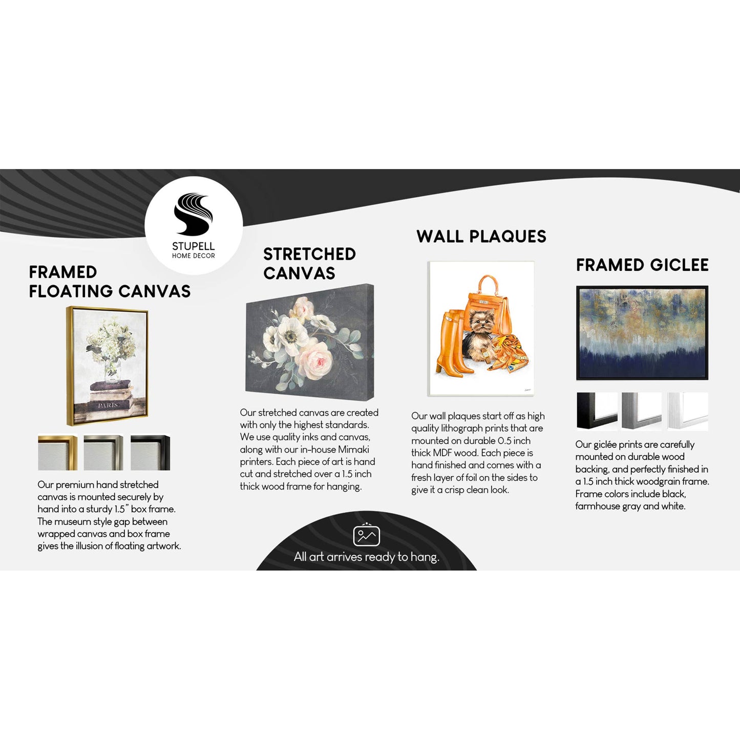 Stupell Industries - Abstract Goldendoodle Painting Plaque Art