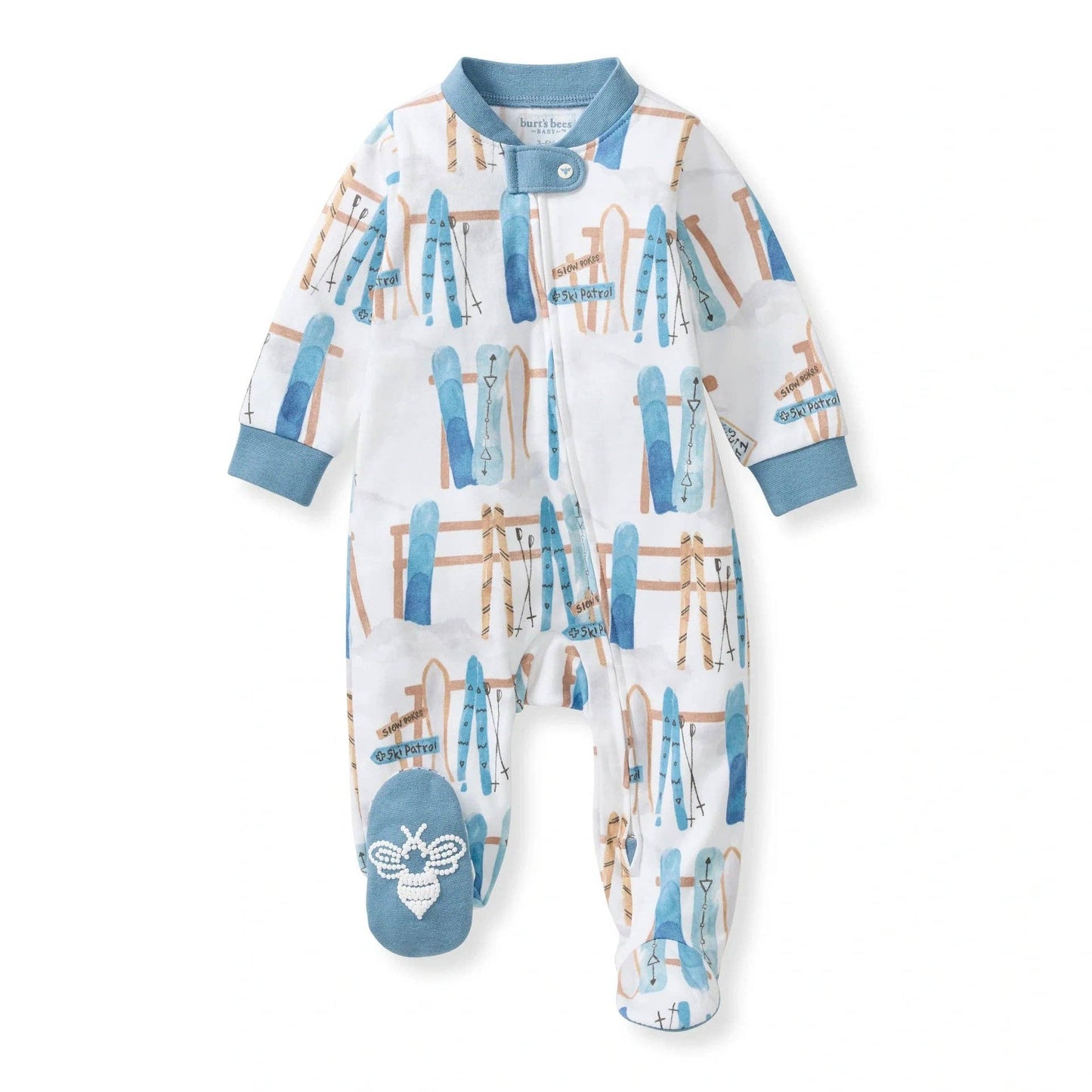 Burt's Bees Baby - Sunrise Slopers Organic Sleep & Play - Mountain Blue