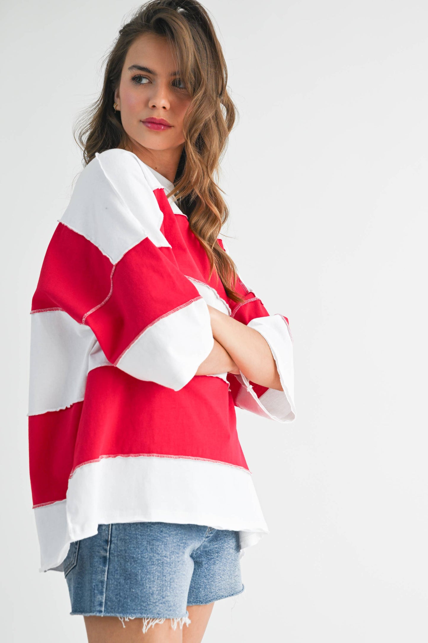 AEMI + CO - 8417FN Polly Color Block Top