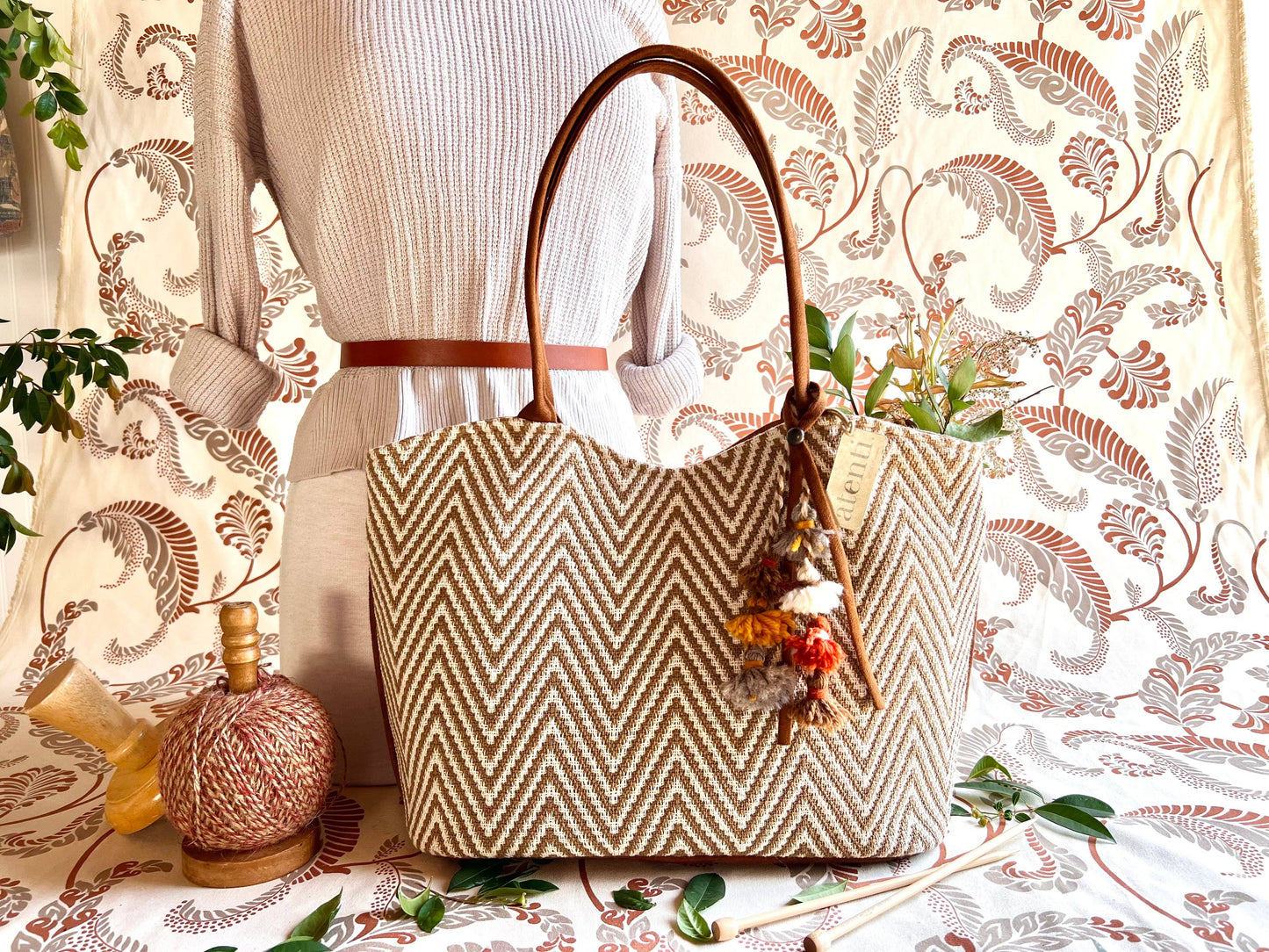 Atenti - Hanna Lolita: USA Made, Handbag with Matching Pouch