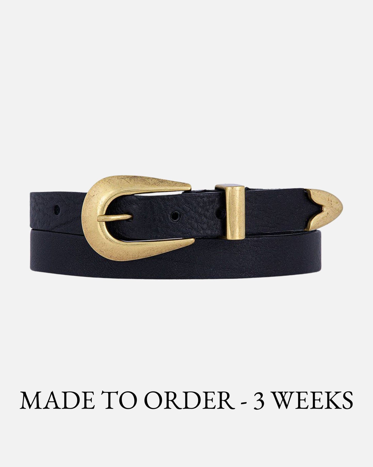 Amsterdam Heritage Leather Belts, Bags, Jackets & Apparel - MADE TO ORDER Adrie | Skinny Leather Belt Women