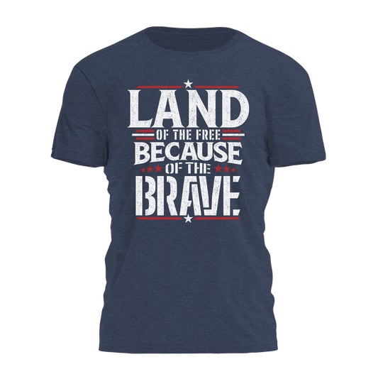 I Love My Freedom - Land of the Free Because of the Brave Tee - 2300