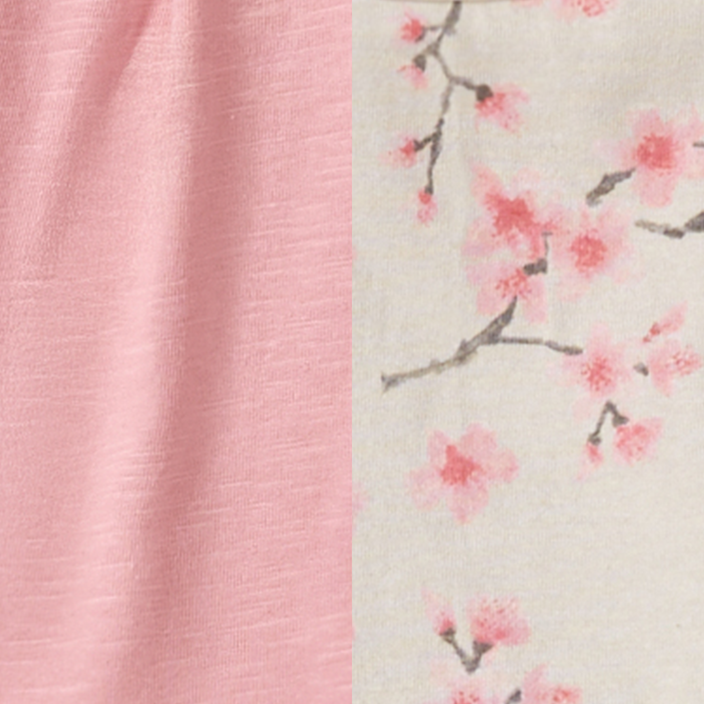 Burt's Bees Baby - Slub Tunic & Cherry Blossoms Pants Set