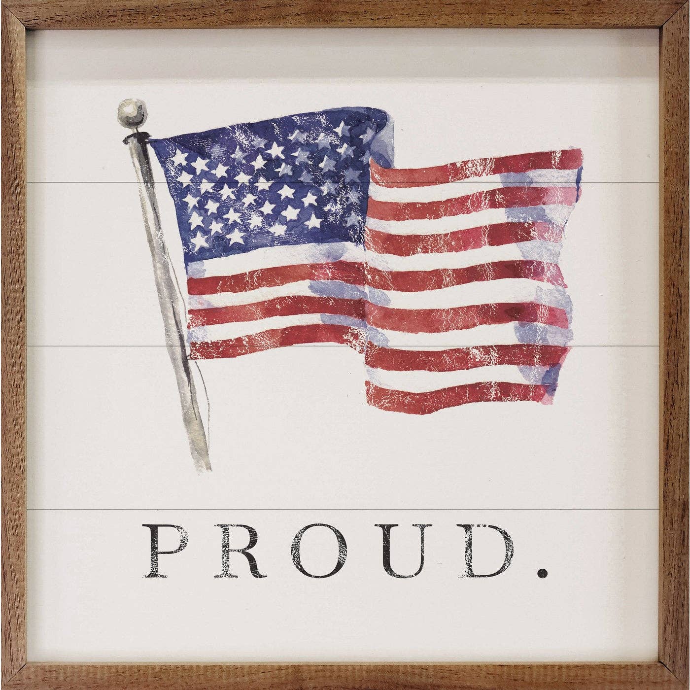 Kendrick Home - Proud American Flag White