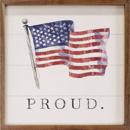 Kendrick Home - Proud American Flag White