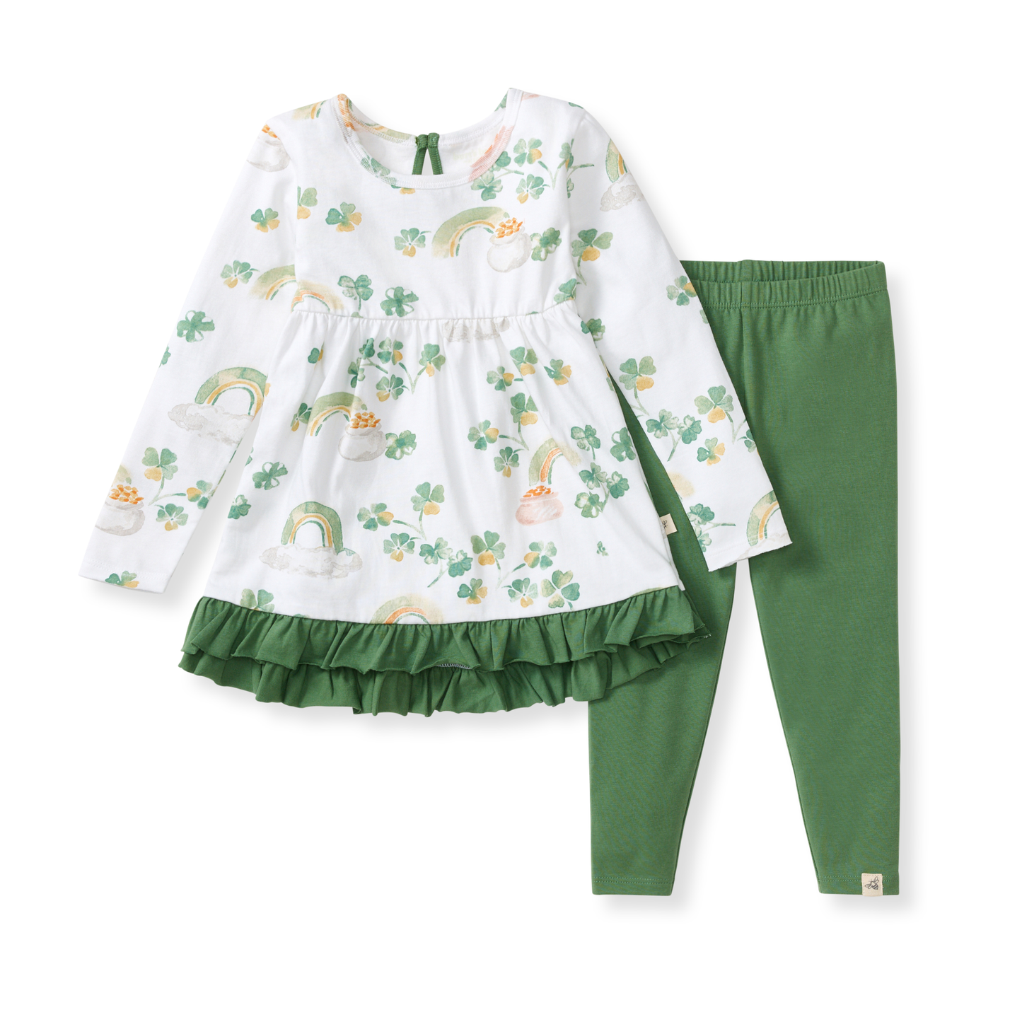 Burt's Bees Baby - Lucky Rainbows Tunic & Pants Set