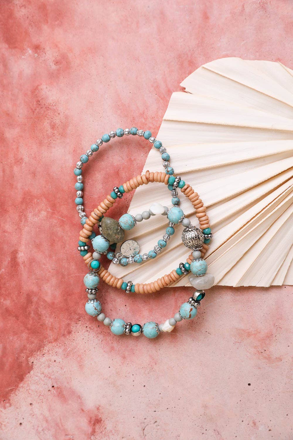 Three Bird Nest - San Antonio Bracelet Set - Turquoise