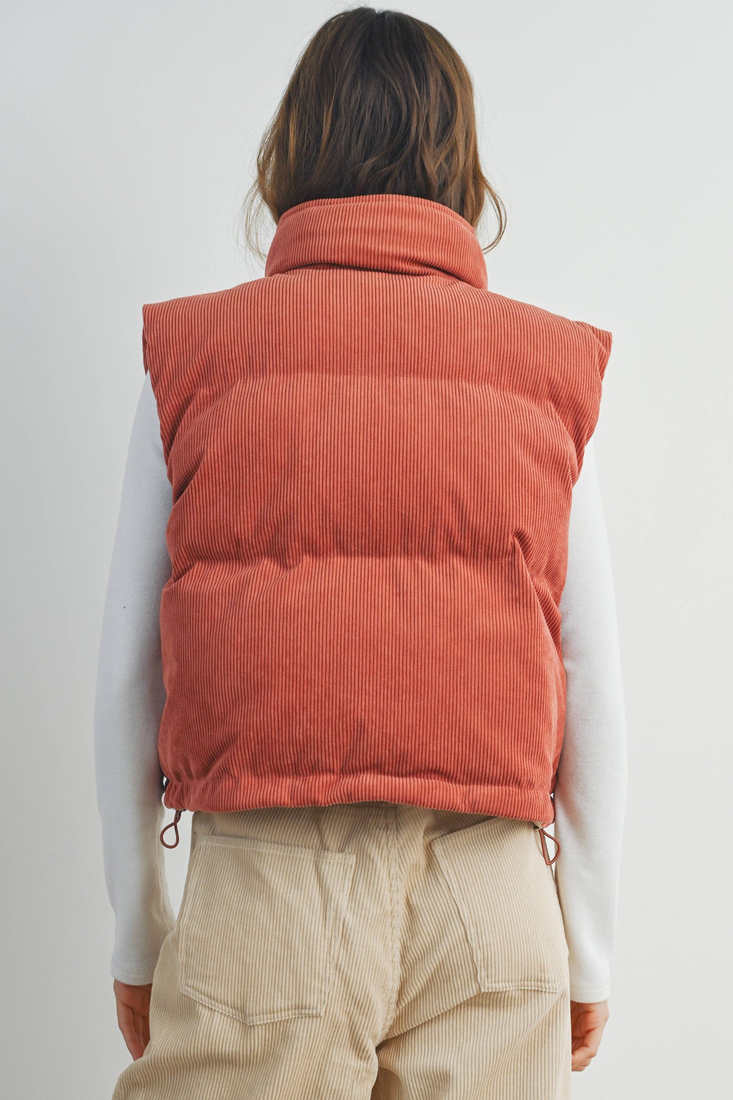 BUTTERMELON - FALL ADOREME CORDUROY PUFFER VEST - BMJ7242