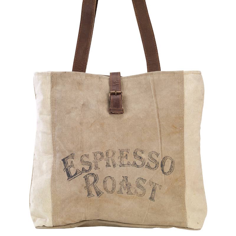 Clea Ray Canvas Bags & Clothing - Espresso Tote