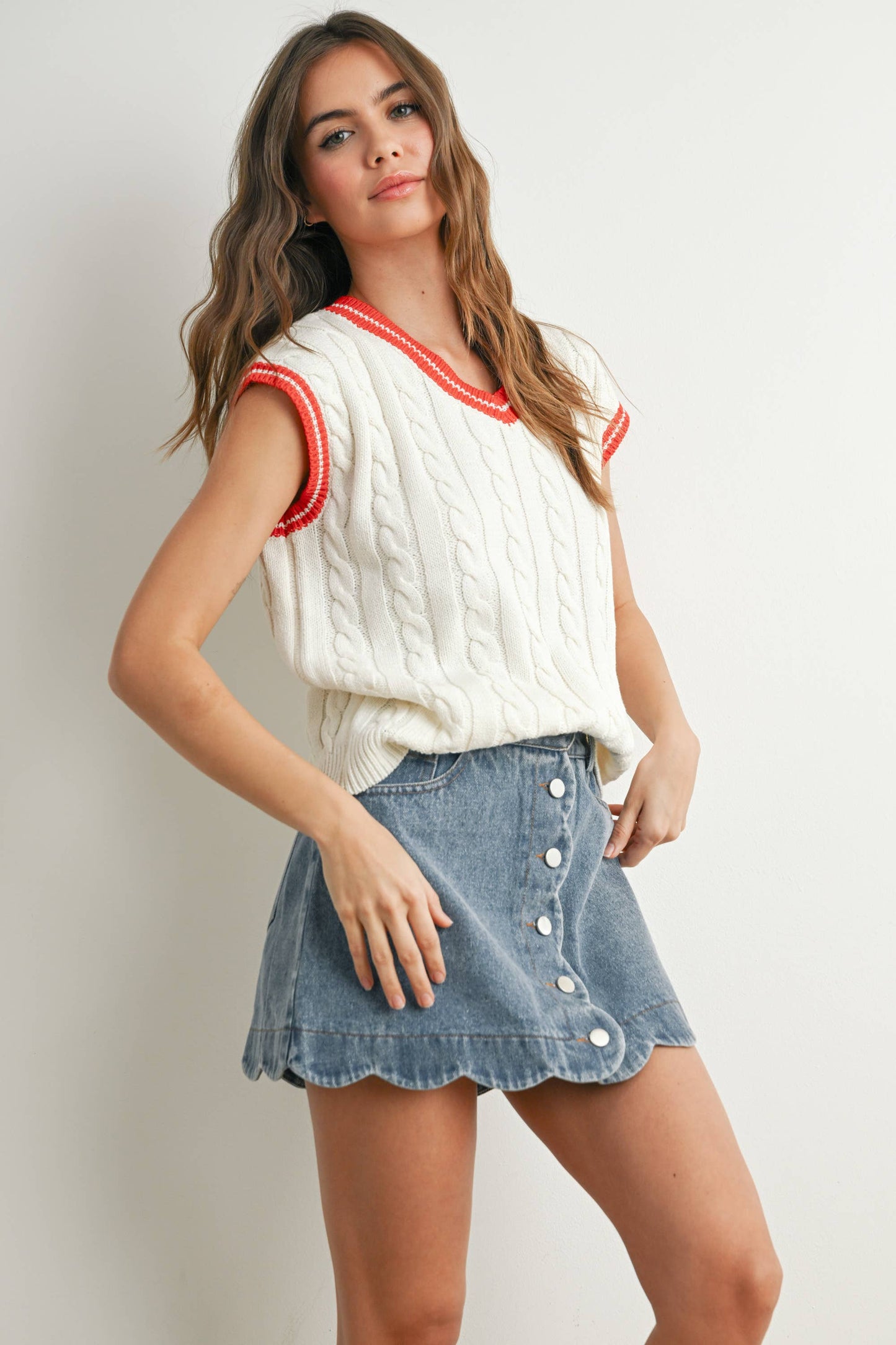 BUTTERMELON - Knitted Sweater Vest - BMW7708