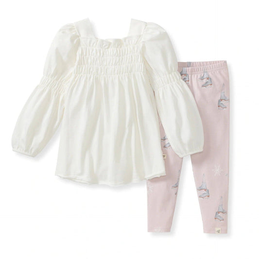 Burt's Bees Baby - Ice Skates Organic Tunic & Pants Set