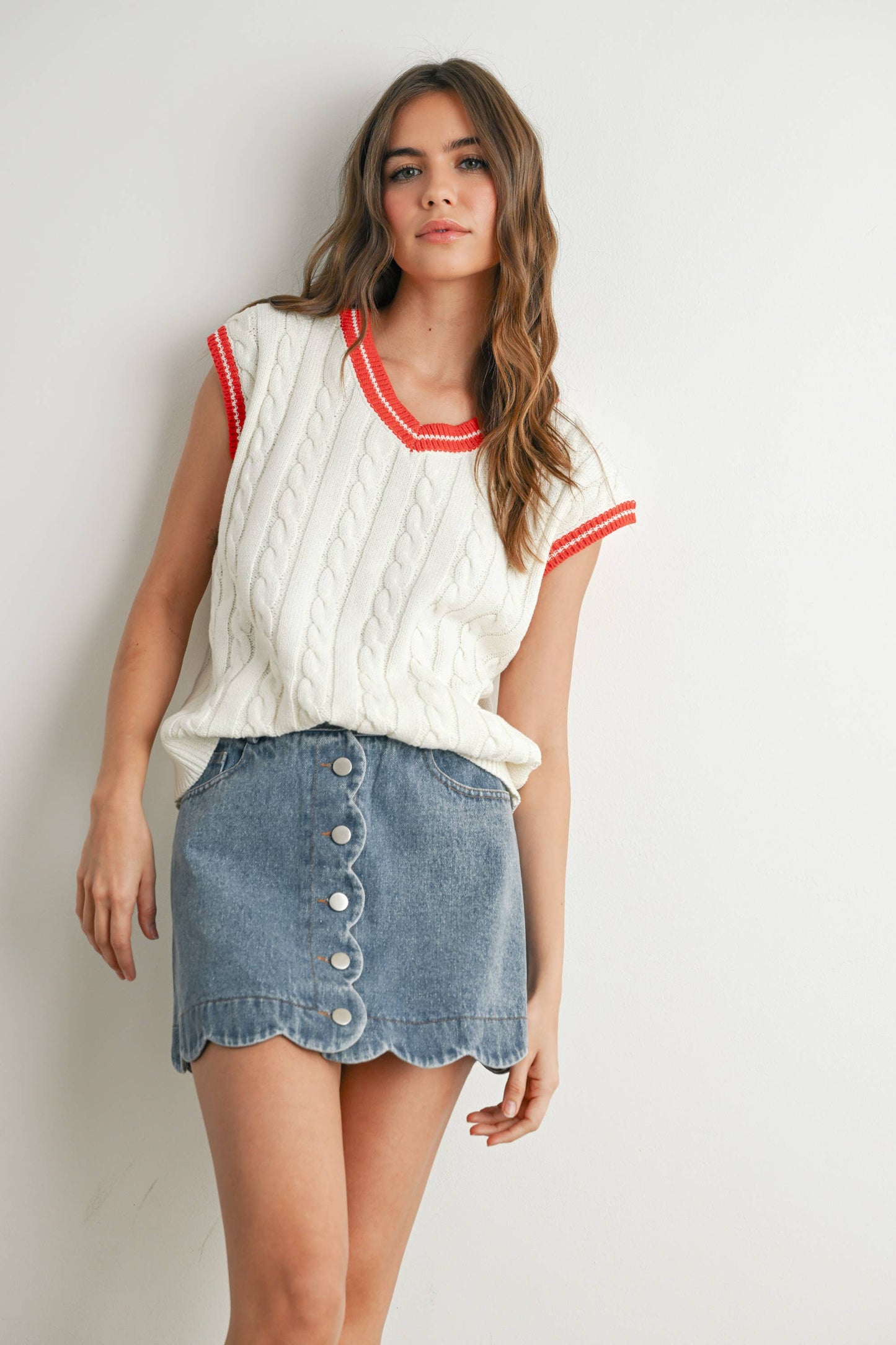 BUTTERMELON - Knitted Sweater Vest - BMW7708