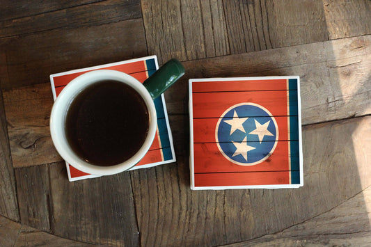 Melody Press Co. - Tennessee Flag Coaster