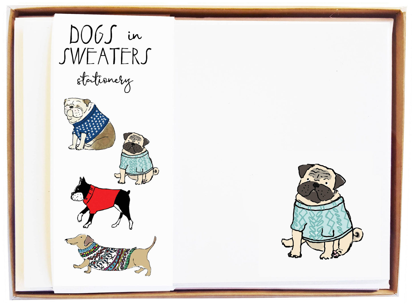 mollyOcards - Dogs in Sweaters Stationery