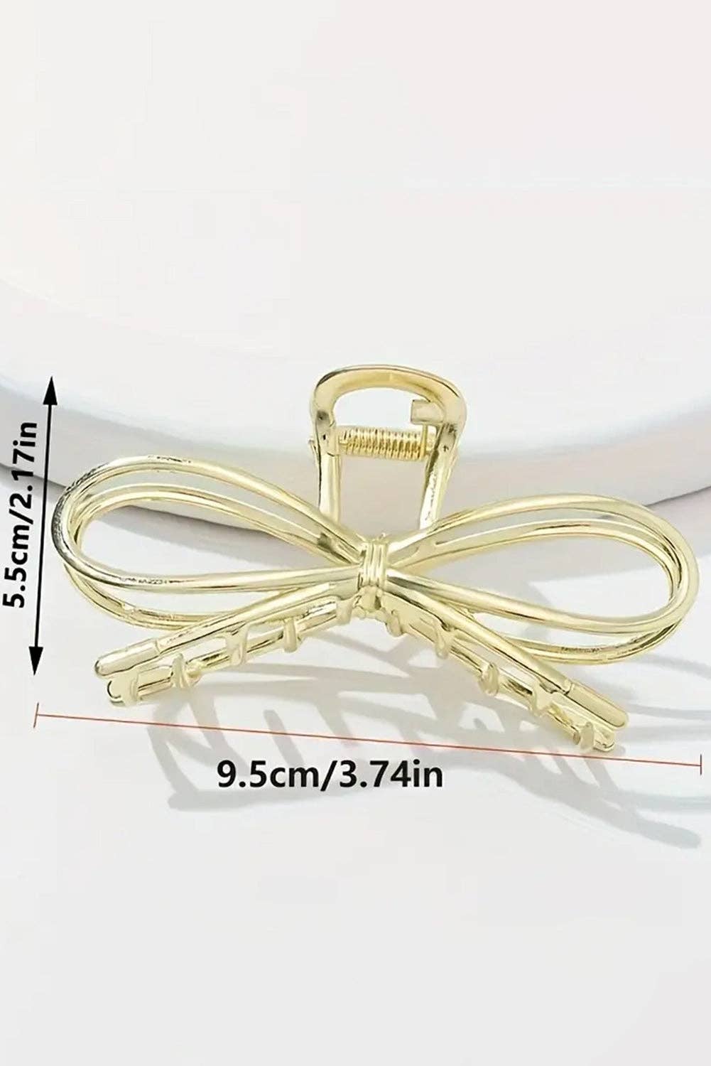 Lovesoft - Gold Bowknot Shape Claw Clip