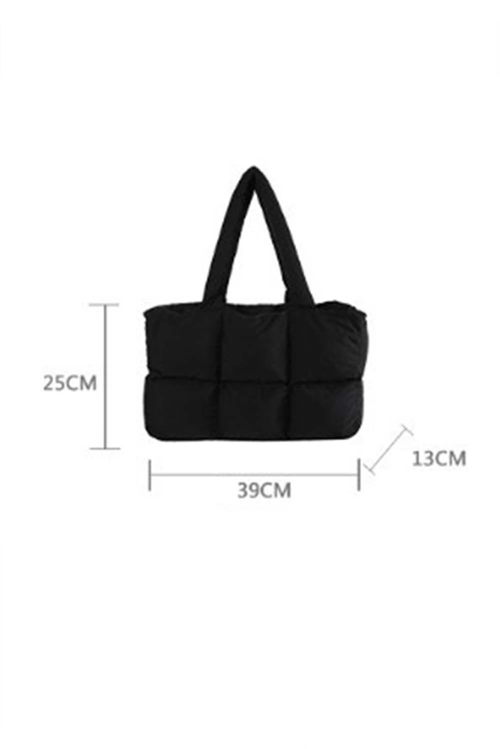 Aapparella -  Quilted Puffy Zipped Large Tote Bag