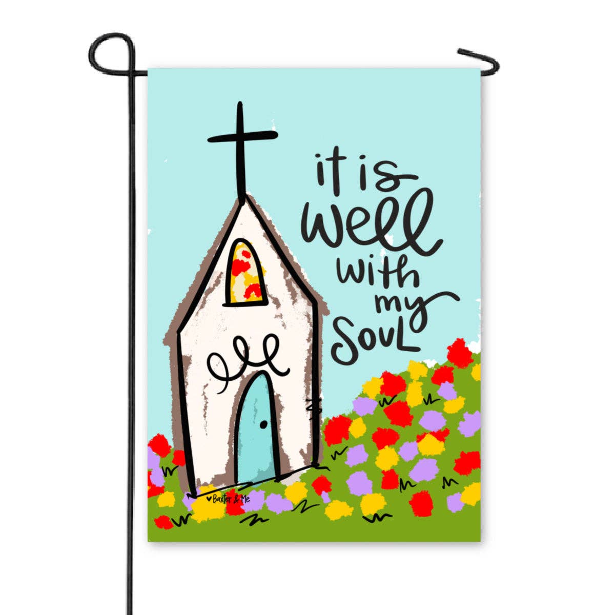 Baxter & Me - It is Well Garden Flag