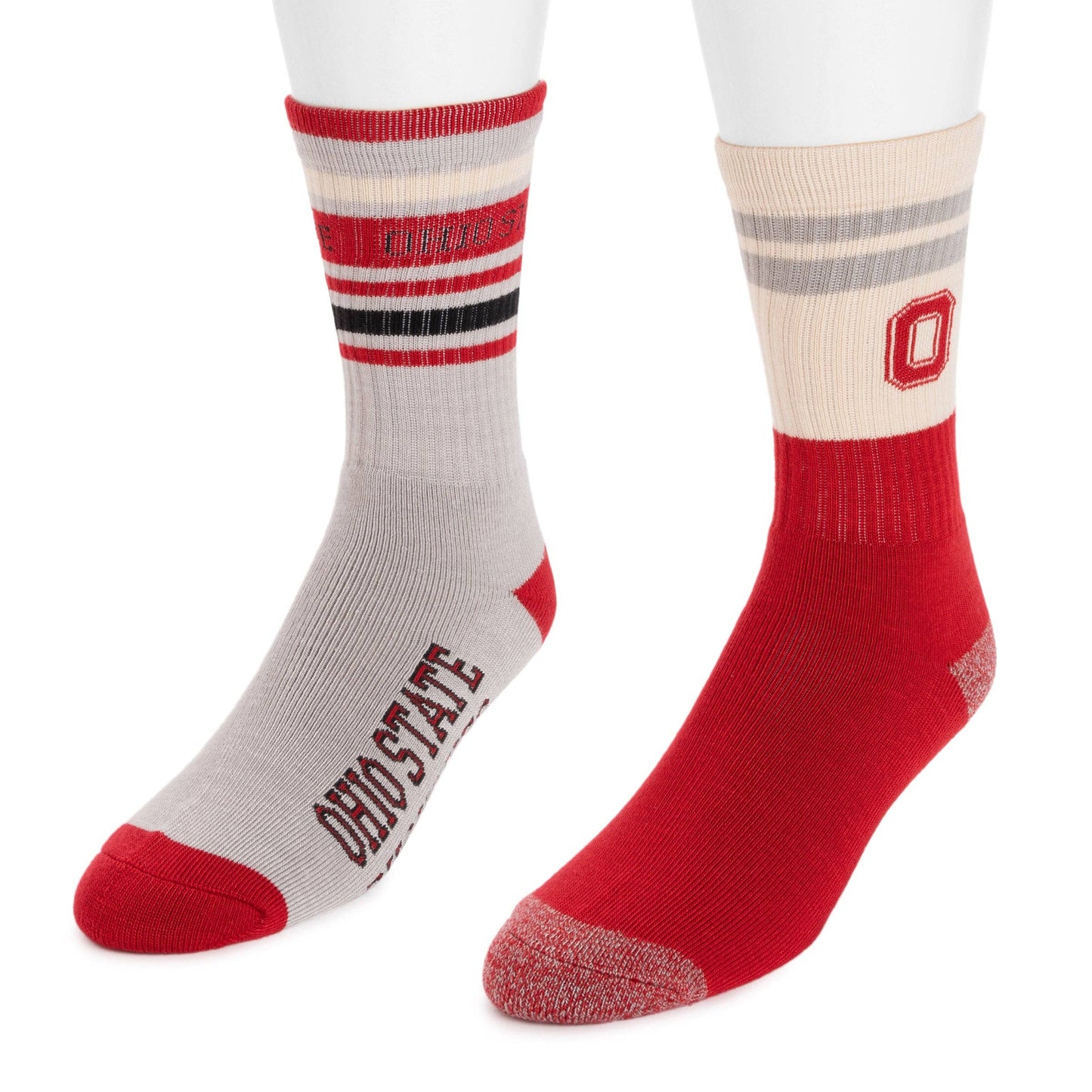Muk Luks - Ohio State Buckeyes GameDay Unisex Crew Socks 2 Pack