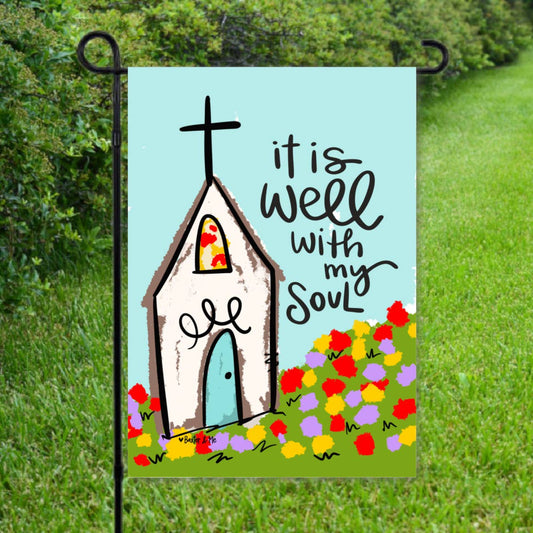 Baxter & Me - It is Well Garden Flag